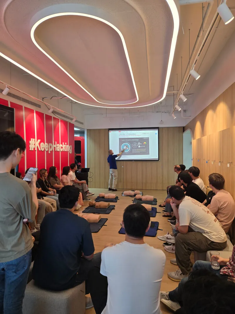 Nimble first aid training session