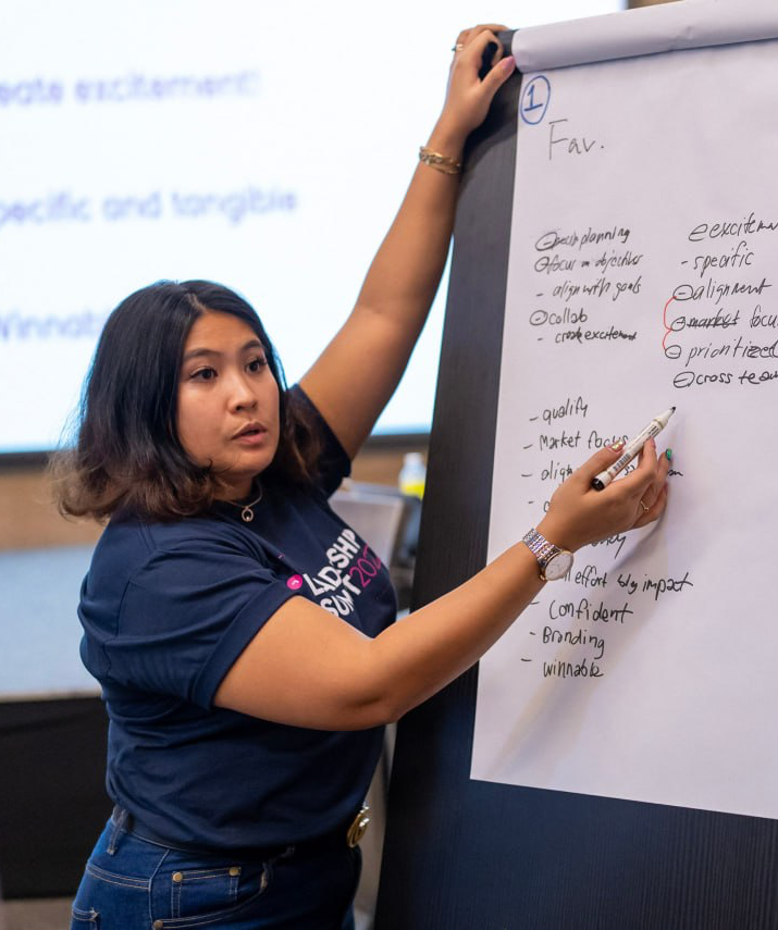 Tanny leading a workshop